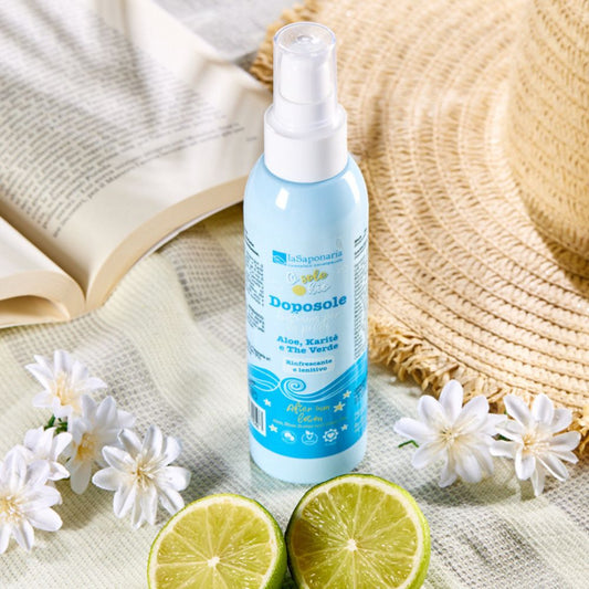 Crema Doposole Rinfrescante e Lenitivo - Aloe, Karité e The Verde