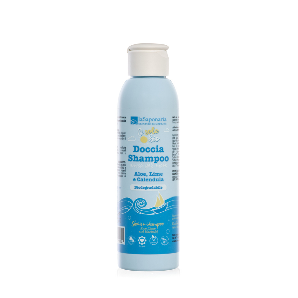 Doccia Shampoo Doposole Idratante e Rinfrescante - Aloe, Calendula e Lime