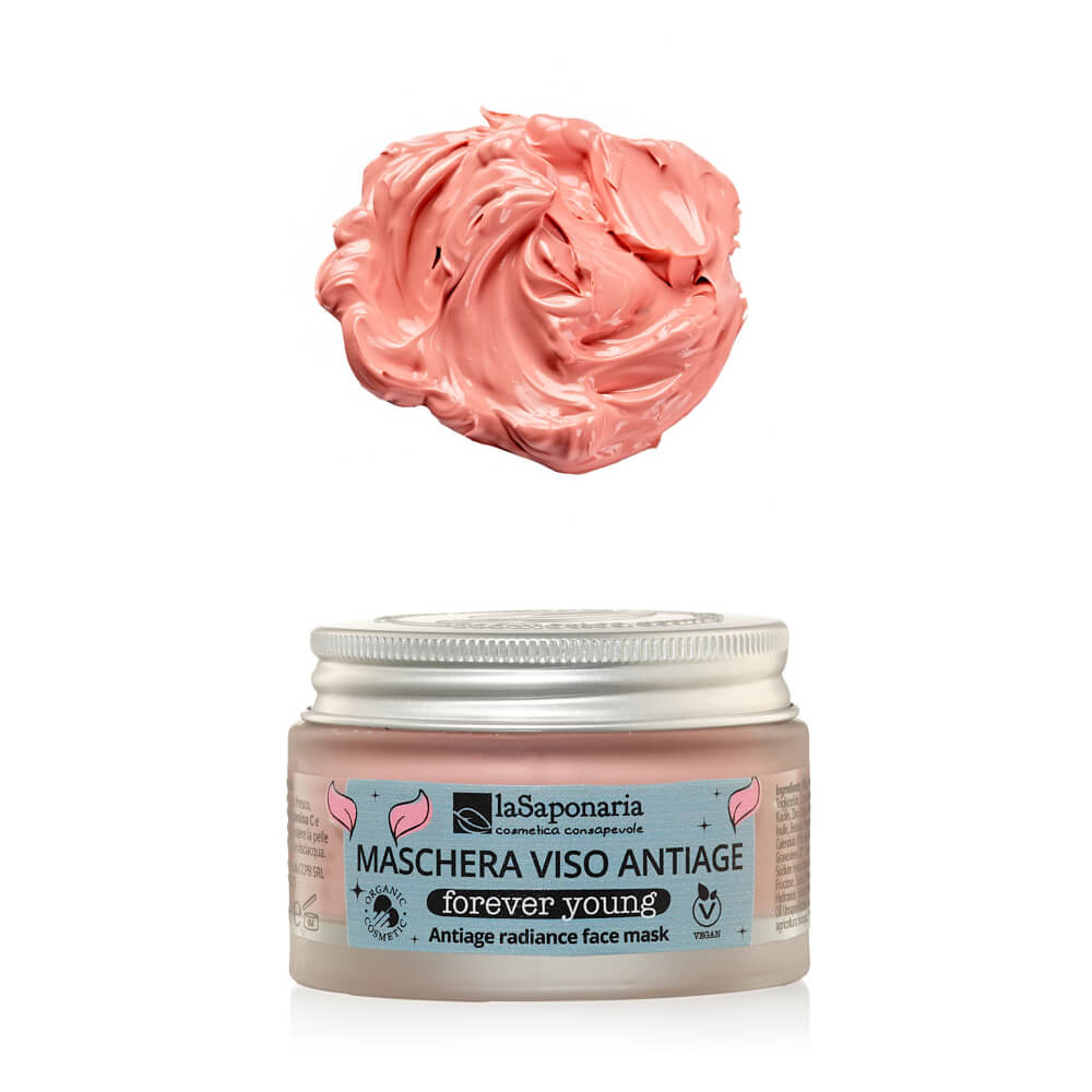 Maschera Viso Anti-age e Illuminante FOREVER YOUNG - Iris, Vitamina C e Fitoretinolo