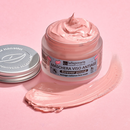 Maschera Viso Anti-age e Illuminante FOREVER YOUNG - Iris, Vitamina C e Fitoretinolo
