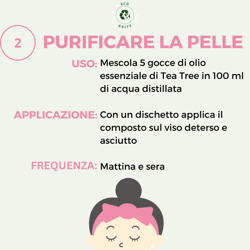 Olio essenziale di Tea Tree puro al 100%