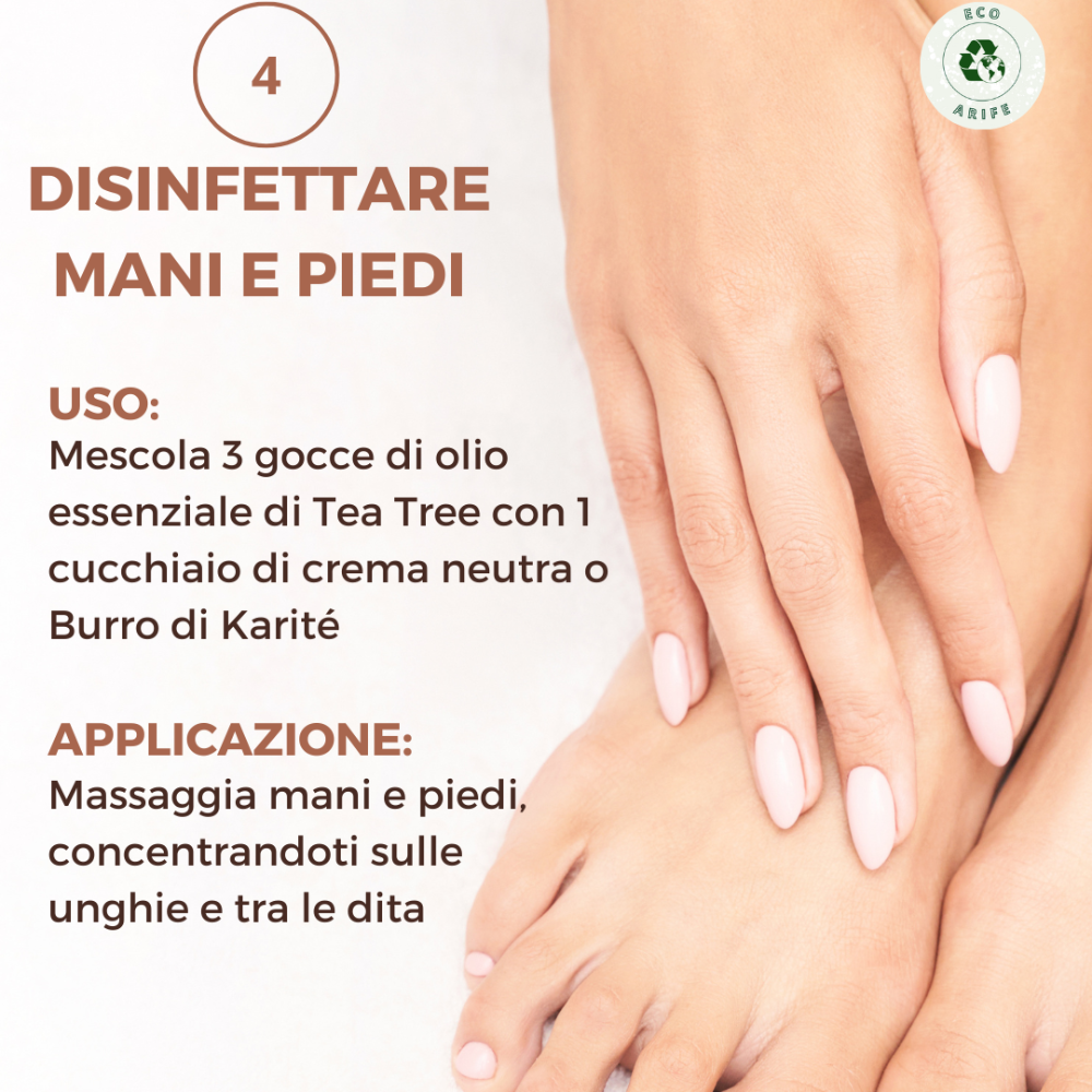 Olio essenziale di Tea Tree puro al 100%
