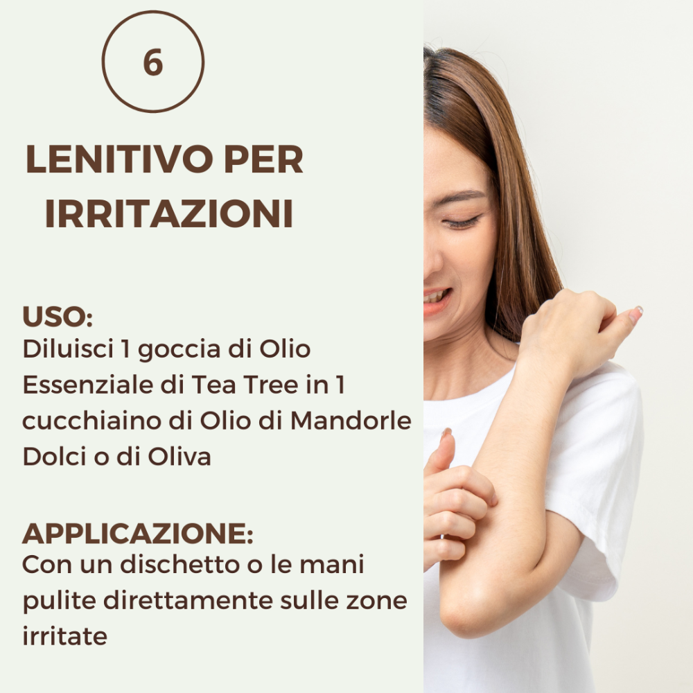 Olio essenziale di Tea Tree puro al 100%