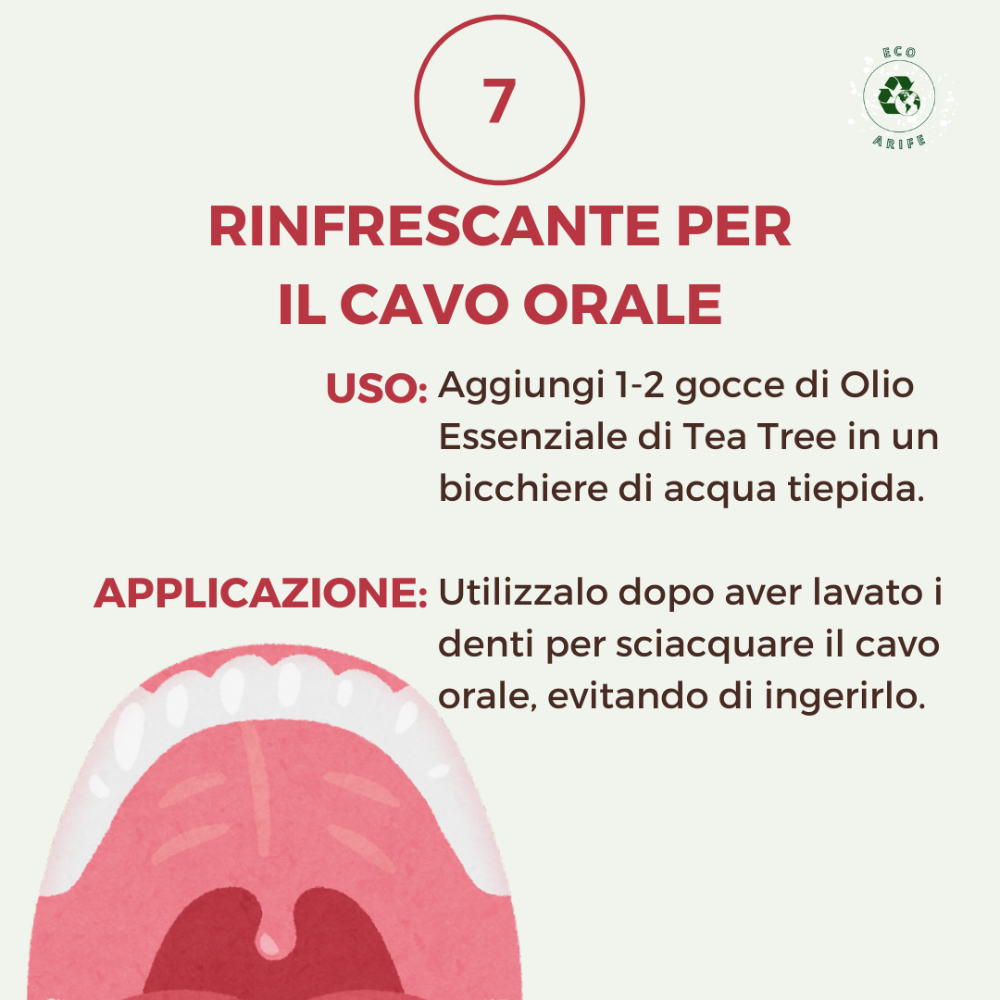 Olio essenziale di Tea Tree puro al 100%