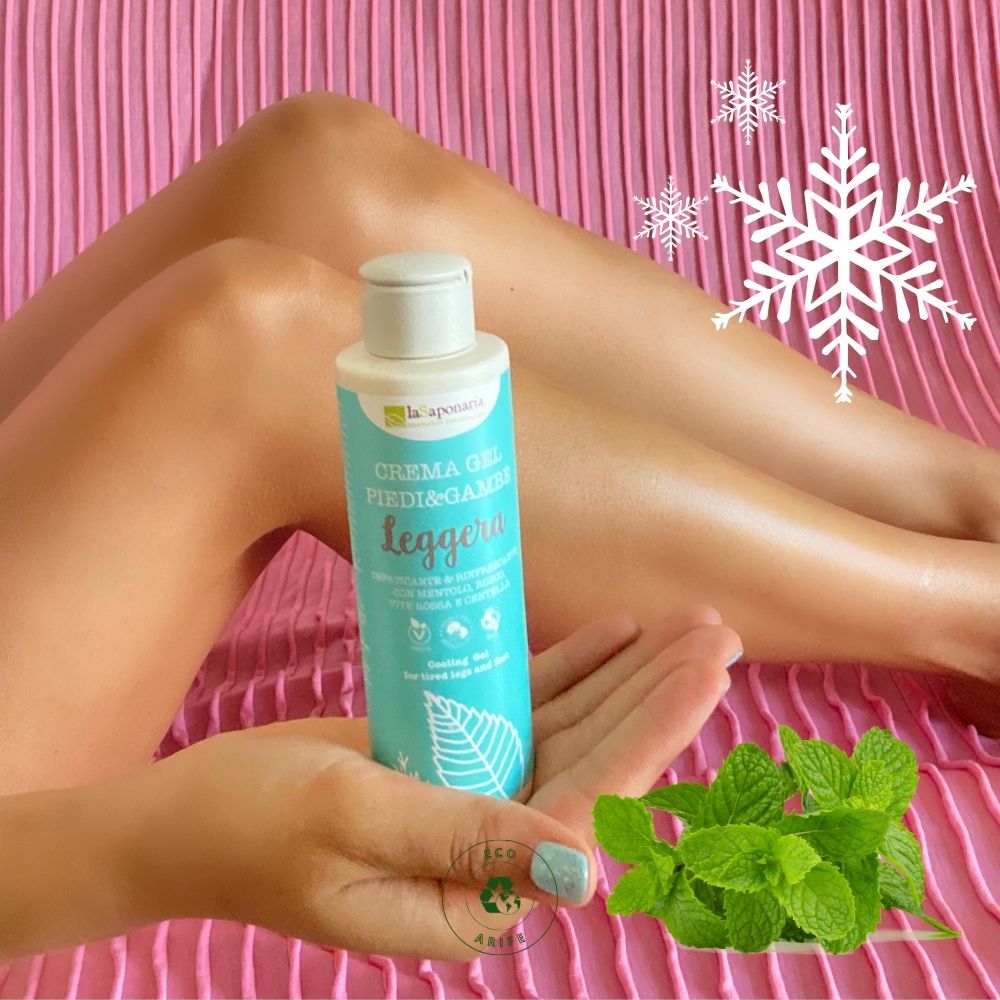 Crema Gel LEGGERA Piedi e Gambe - Defaticante e Rinfrescante