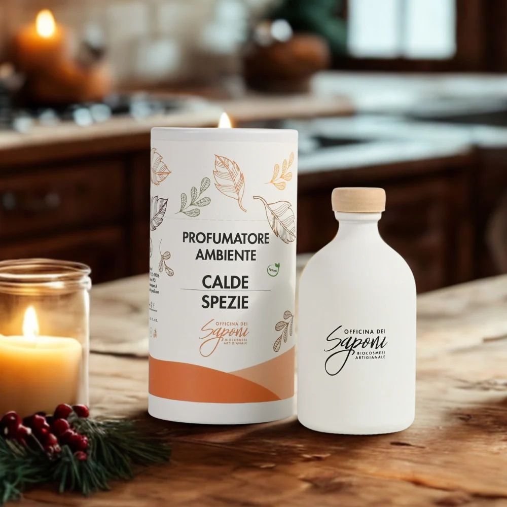Diffusore di Fragranza bio con Bastoncini Profumazione Ambienti - Calde Spezie