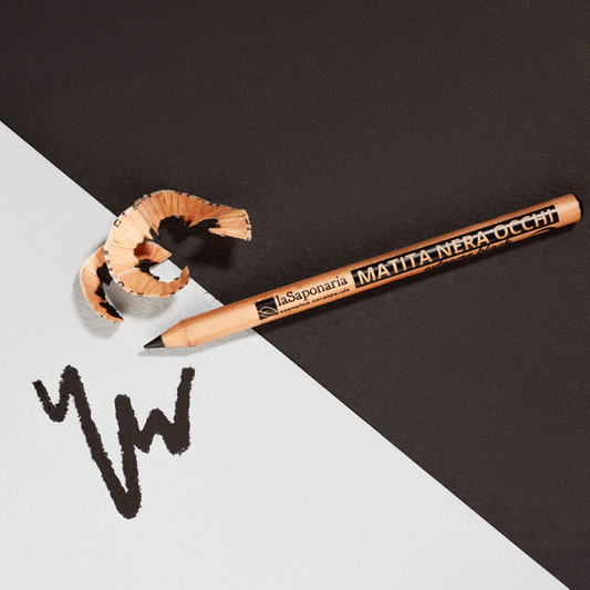 Matita Occhi Nero Intenso Tratto Preciso e Facile da Sfumare - con Olio di Jojoba