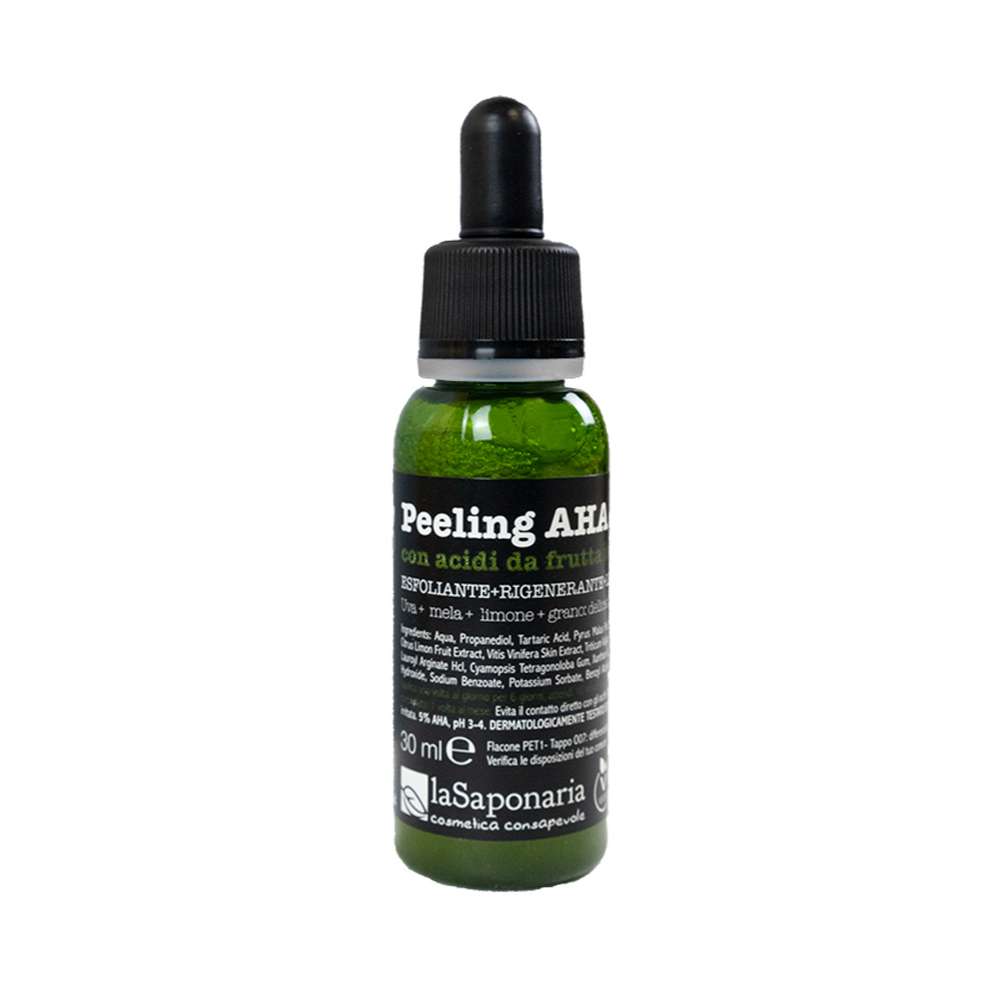 Peeling AHA - Attivo puro con acidi da frutta italiana ad azione esfoliante, rigenerante e levigante