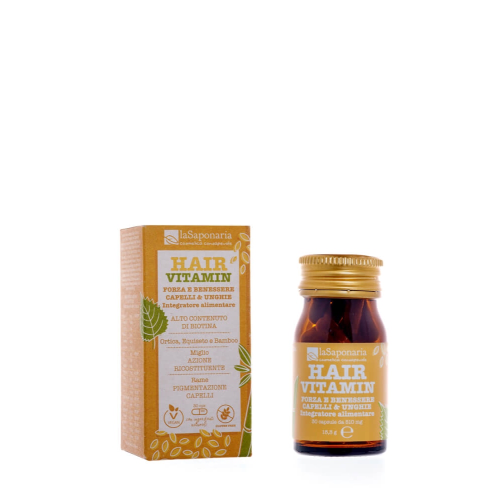Integratore Alimentare Bio per Capelli e Unghie HAIR VITAMIN - Forza e Crescita
