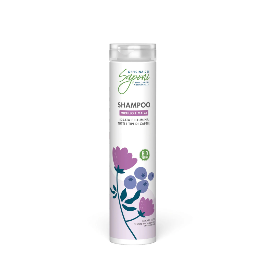 Shampoo IDRATANTE e ILLUMINANTE - Mirtillo e Malva