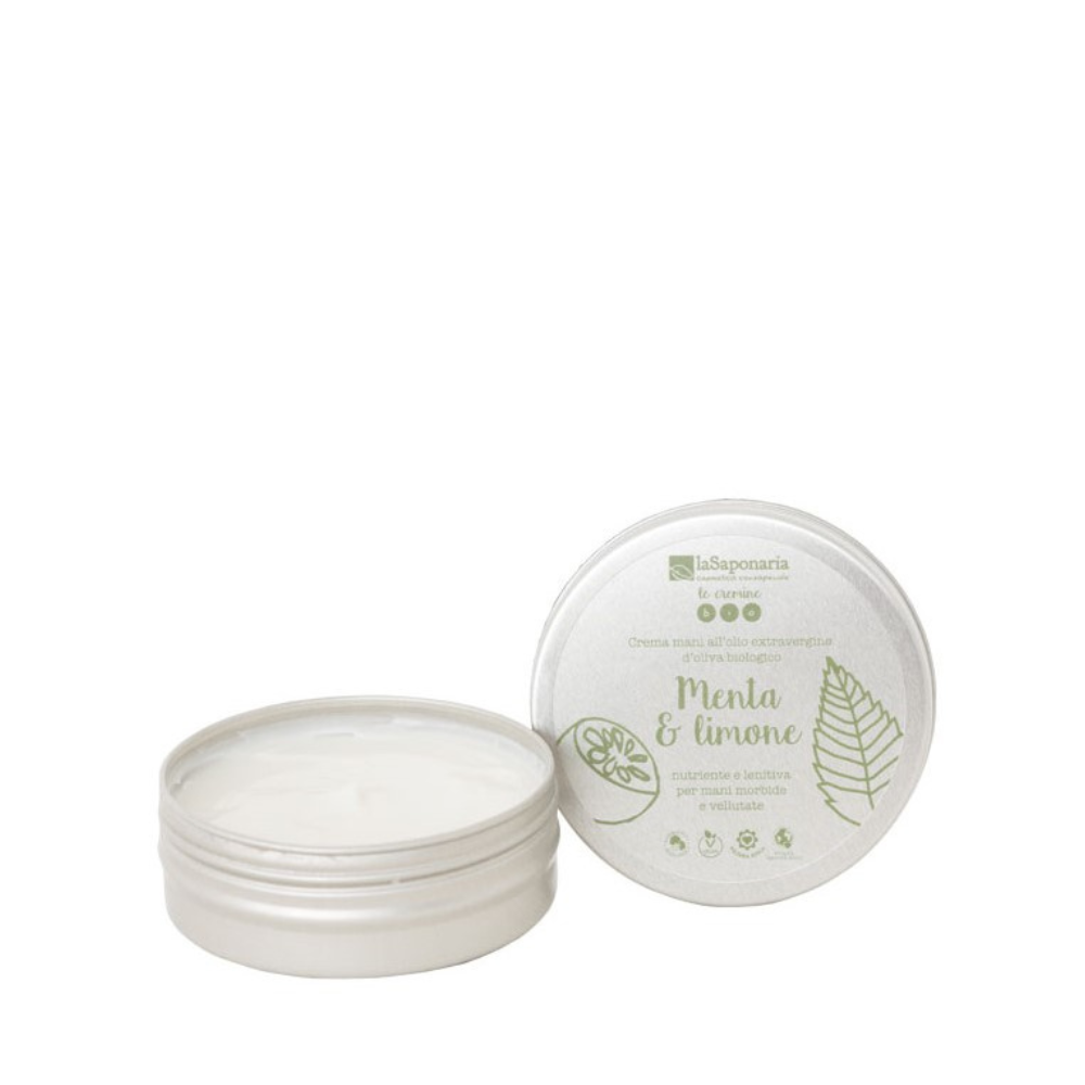 Crema Mani Nutriente e Lenitiva - Menta e Limone