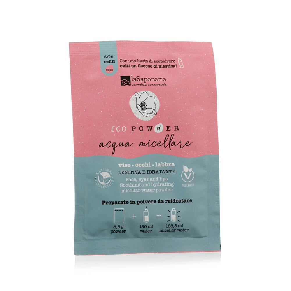 Acqua Micellare in Polvere da Reidratare Viso, Occhi e Labbra - Lenitiva e Idratante - Eco Arife | Natural Beauty Care🍃🌏