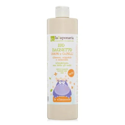 Bio Bagnetto Corpo e Capelli per Bimbi - Albicocca, Calendula e Camomilla