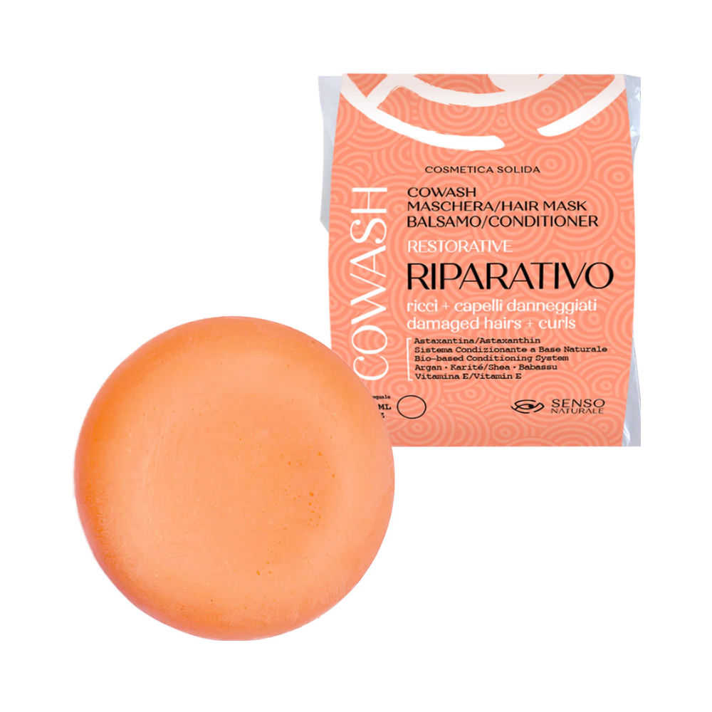 Cowash, Maschera e Balsamo per Capelli Solido 3in1 - Astaxantina