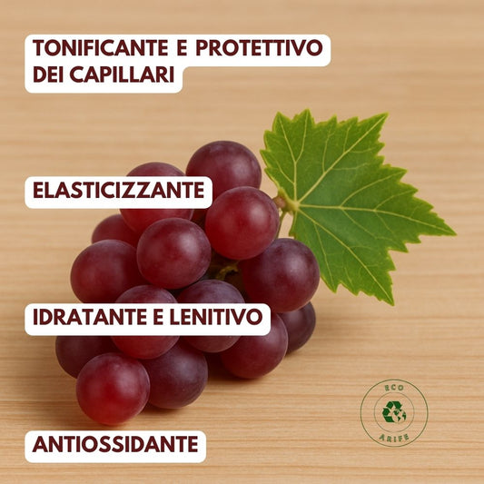 Estratto glicerico Uva Rossa Bio Antiage - Booster e Attivo cosmetico per creme, olio, emulsioni
