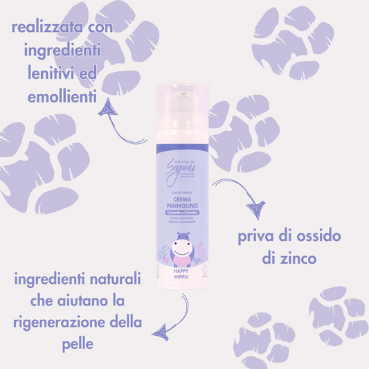 Crema Biologica per il Cambio Pannolino - Calendula e Camomilla