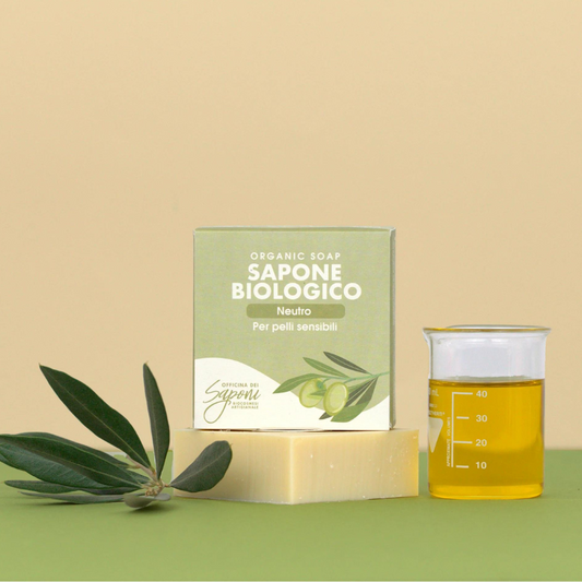 Sapone Biologico per Viso Mani e Corpo NEUTRO - Olio Extravergine d'Oliva