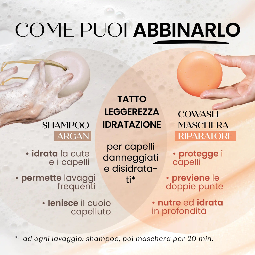 Shampoo Solido Concentrato Lenitivo/Delicato - Argan