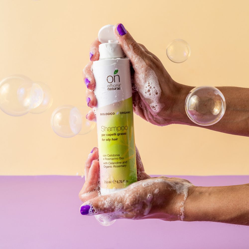 Shampoo per cute e capelli grassi - Celidonia e Rosmarino Bio