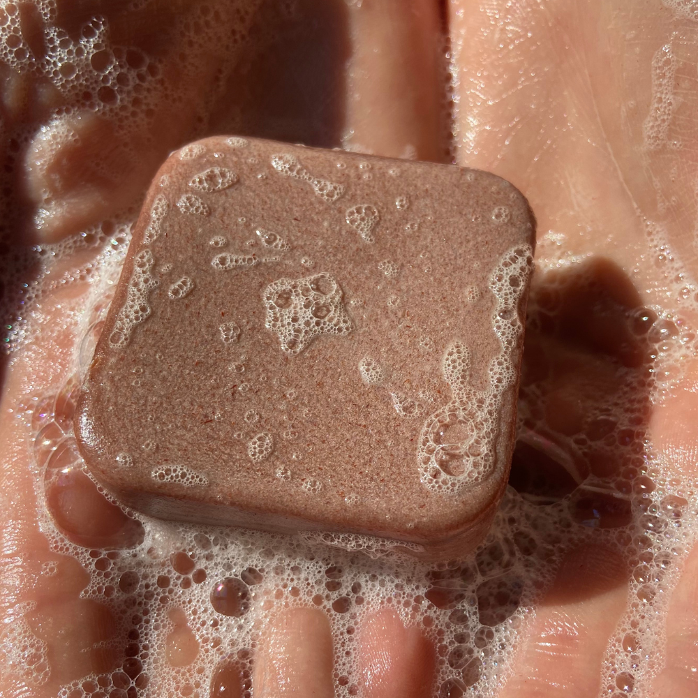 Shampoo Solido Concentrato Ristrutturante - Melograno, Fico d'India e Olio di Ricino