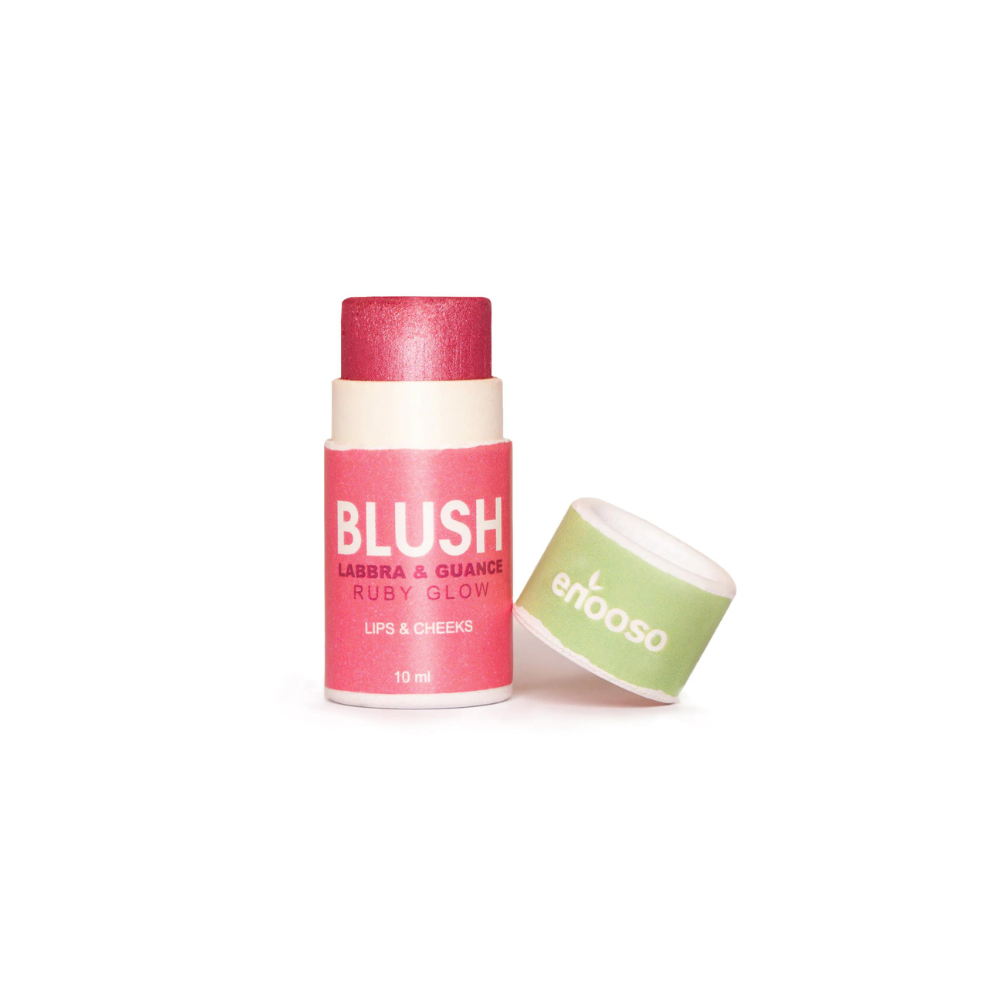 Blush in stick per guance, labbra e occhi, facilissimo da sfumare - cremoso, nutriente, idratante, luminoso e versatile RUBY GLOW