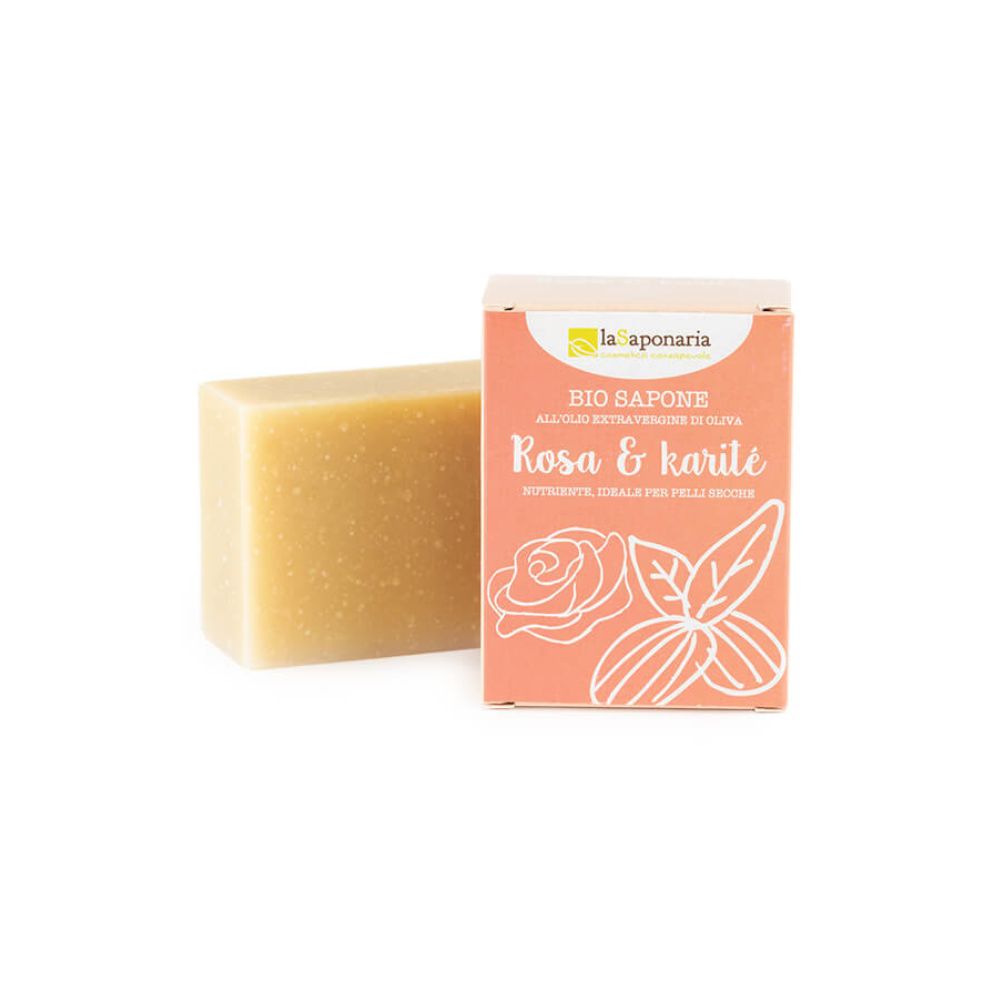 Bagnodoccia Solido Nutriente - Rosa e Burro di Karité