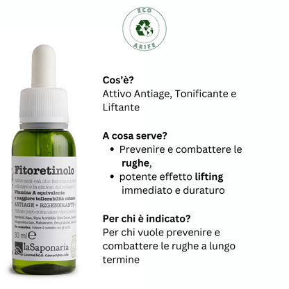 Fitoretinolo -  Siero viso Antiage, Tonificante e Liftante