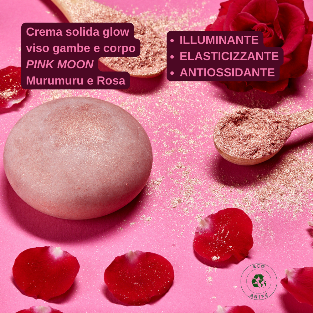 Crema Corpo Solida Concentrata Illuminante, Elasticizzante e Antiossidante - Murumuru e Rosa