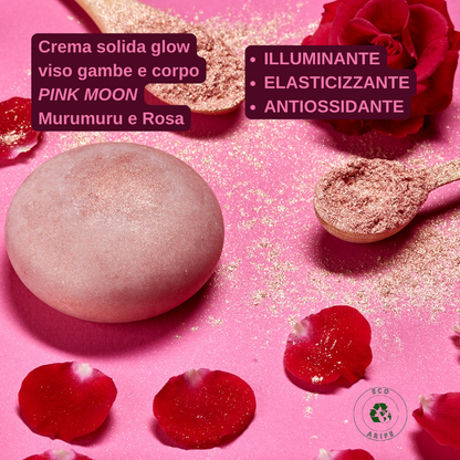 Crema Corpo Solida Concentrata Illuminante, Elasticizzante e Antiossidante - Murumuru e Rosa