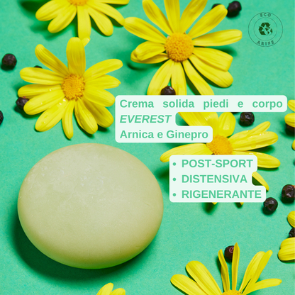 Crema Gambe e Piedi Solida Concentrata Rigenerante - Arnica e Ginepro