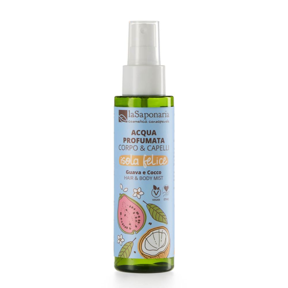 Acqua profumata ISOLA FELICE corpo e capelli - Guava e Cocco
