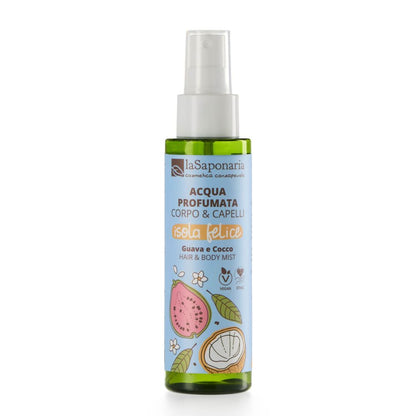 Acqua profumata ISOLA FELICE corpo e capelli - Guava e Cocco