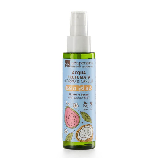 Acqua profumata ISOLA FELICE corpo e capelli - Guava e Cocco