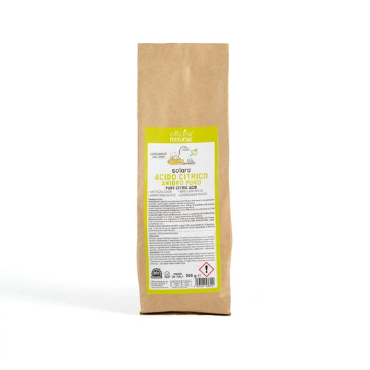 Acido Citrico Anidro Puro Solara - 4 in 1 (Ammorbidente, Anticalcare, Disincrostante e Brillantante)