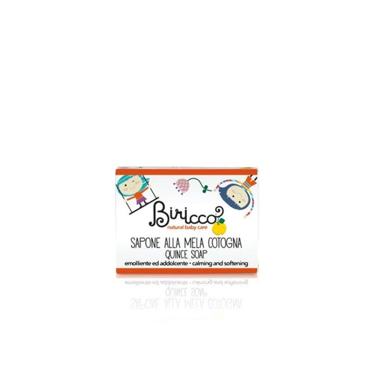 Sapone Corpo Solido per Bimbi alla Mela Cotogna e Calendula BIRICCO - Emolliente ed addolcente