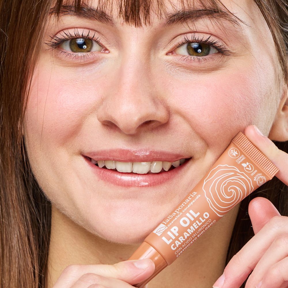 Lucidalabbra Lip Gloss Oil Colorato Caramello - Acido Ialuronico