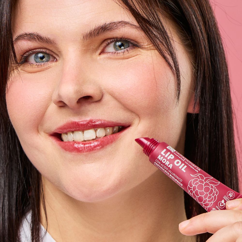 Lucidalabbra Lip Gloss Oil Colorato Mora - Acido Ialuronico