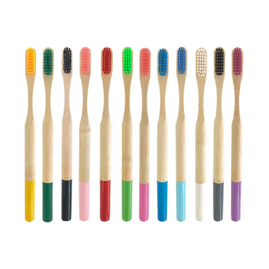 Spazzolino da denti in bambù diversi colori - Setole Morbide
