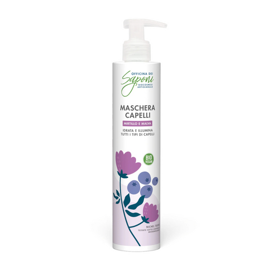 Maschera Capelli Idratante e Illuminante - Mirtillo e Malva