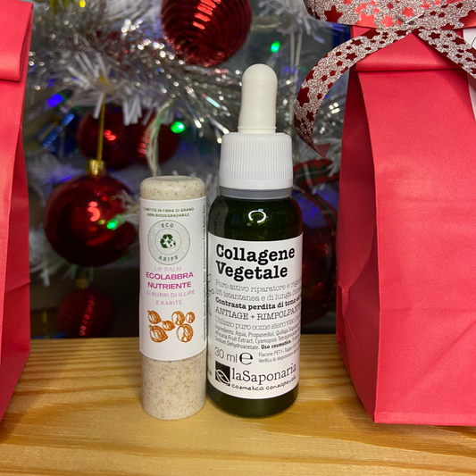 Siero al Collagene + Balsamo labbra Nutriente - Christmas Edition