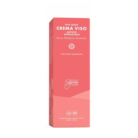 Crema Viso Antietà e Riparatrice - Rosa e Melograno Fermentati