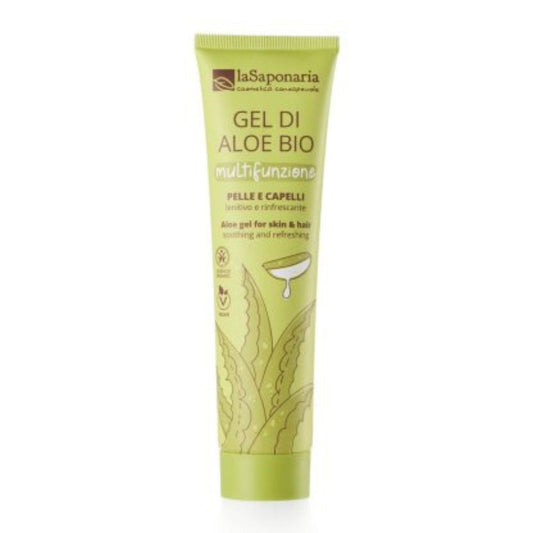 Gel di Aloe Vera bio puro al 96% lenitivo e rinfrescante multifunzione - Pelle e Capelli