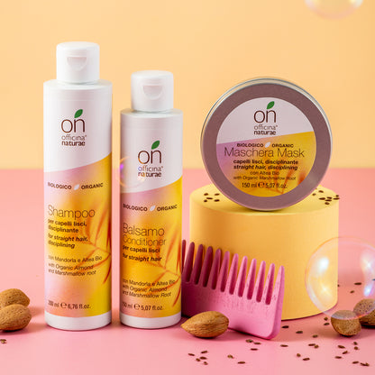 Shampoo Disciplinante per Capelli Lisci - Mandorla e Altea Bio