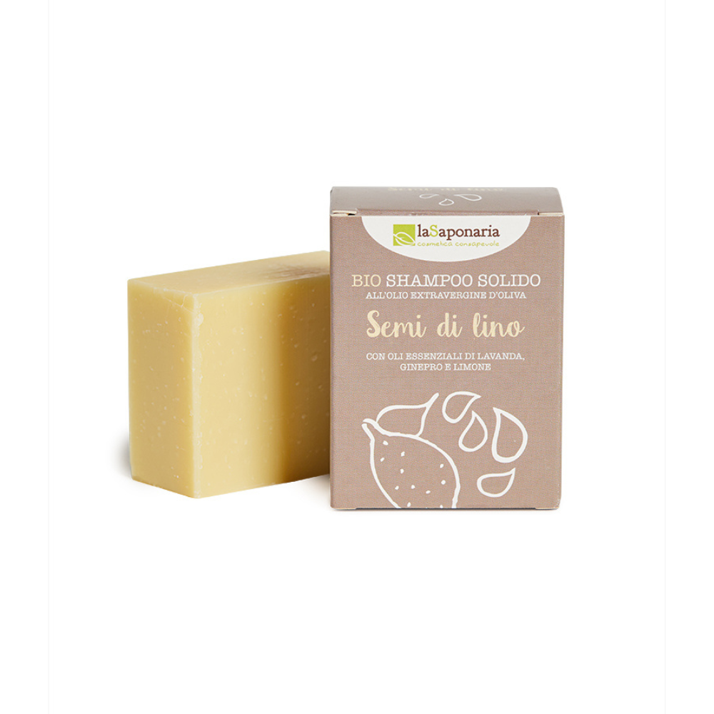 Doccia Shampoo Solido Concentrato Delicato - Semi di Lino